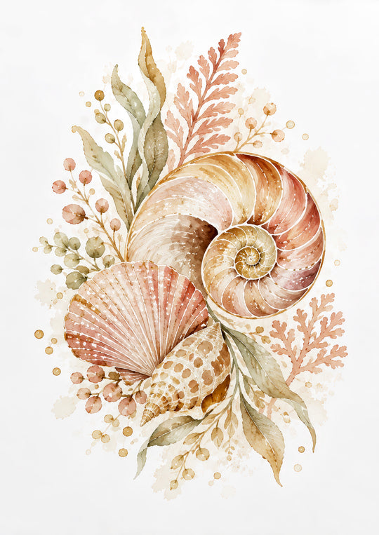 Coastal Sea Life Wall Art Prints