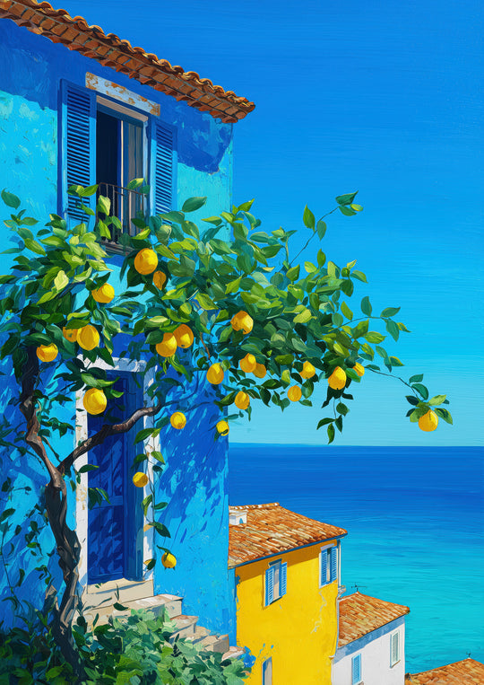 Mediterranean Lemon Art Print