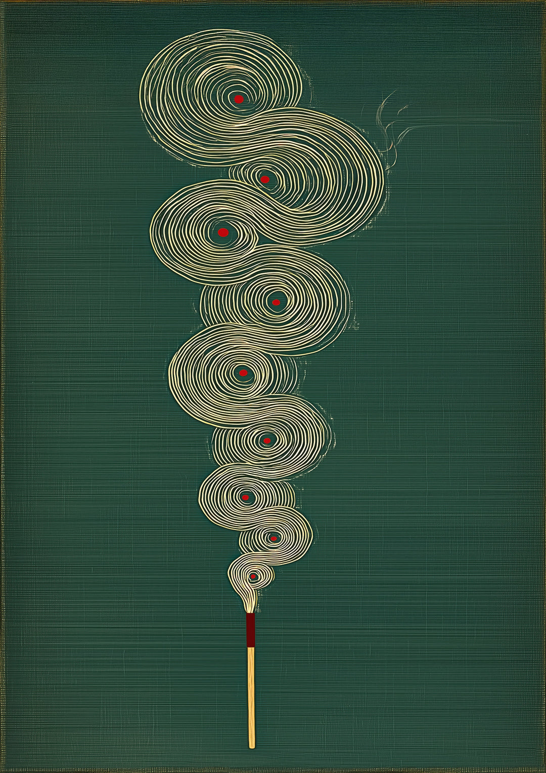 Abstract Incense Wall Art Print
