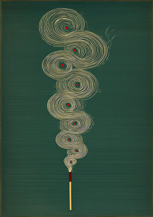 Abstract Incense Wall Art Print