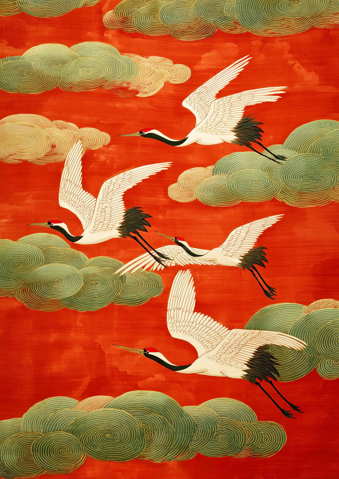 Japanese Crane Art Print