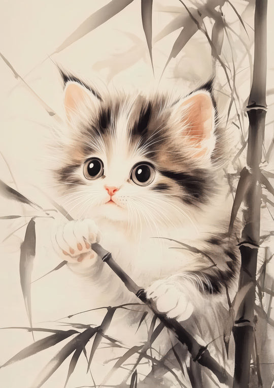 Cute Kitten Wall Art Print