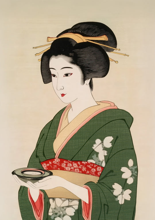 Japanese Geisha Art Prints Set of 3