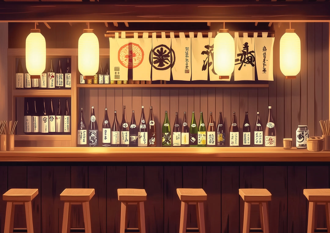 Japanese Sake Bar Wall Art Print
