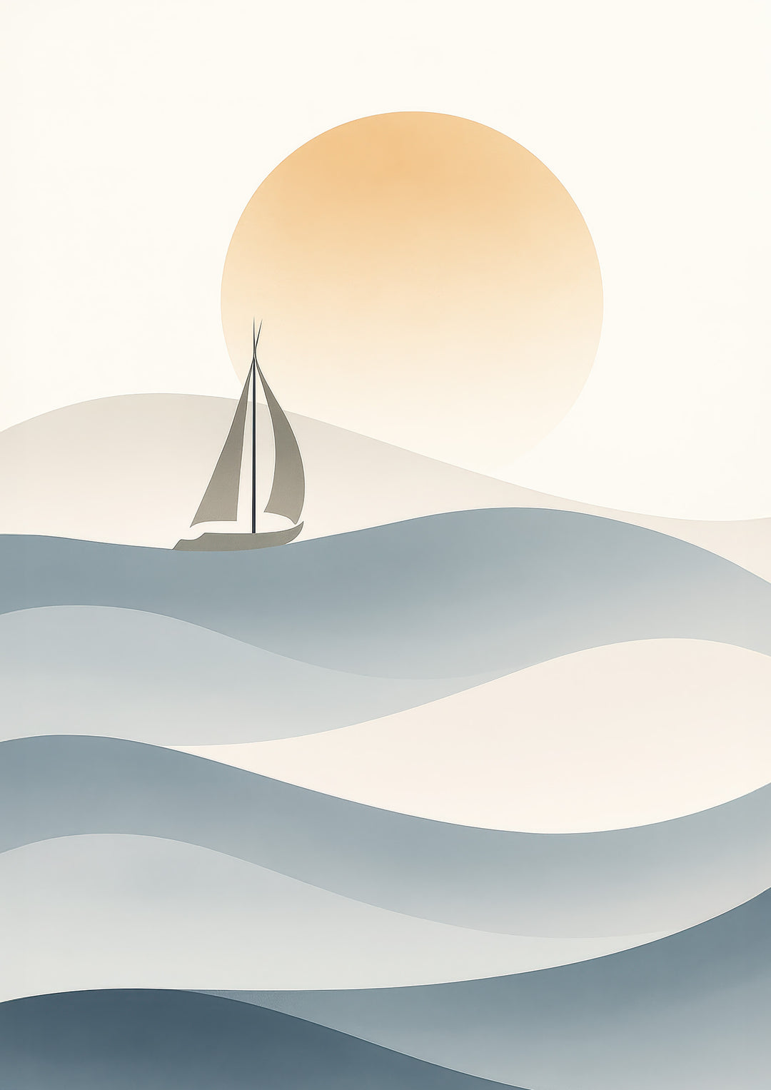 Sailboat Wall Art Prints Set of 2