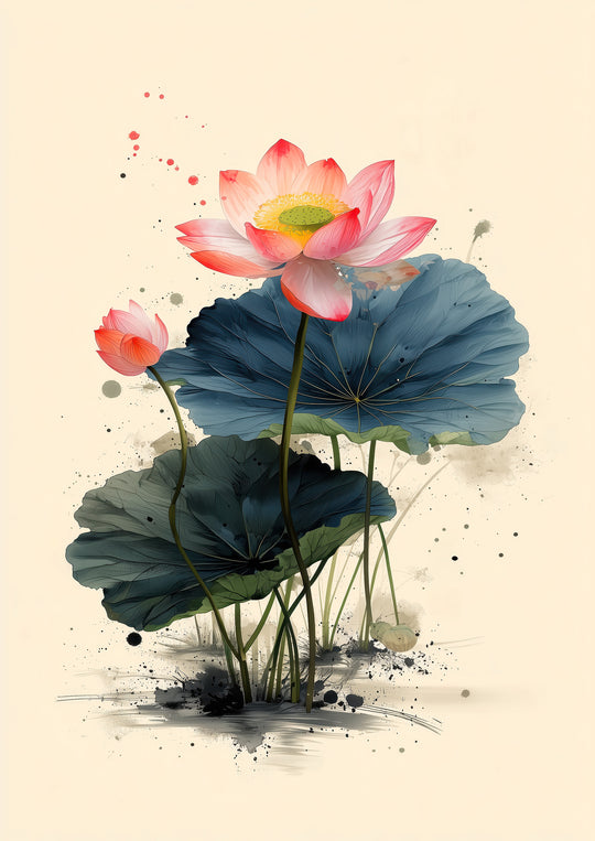 Lotus Flower Wall Art Print