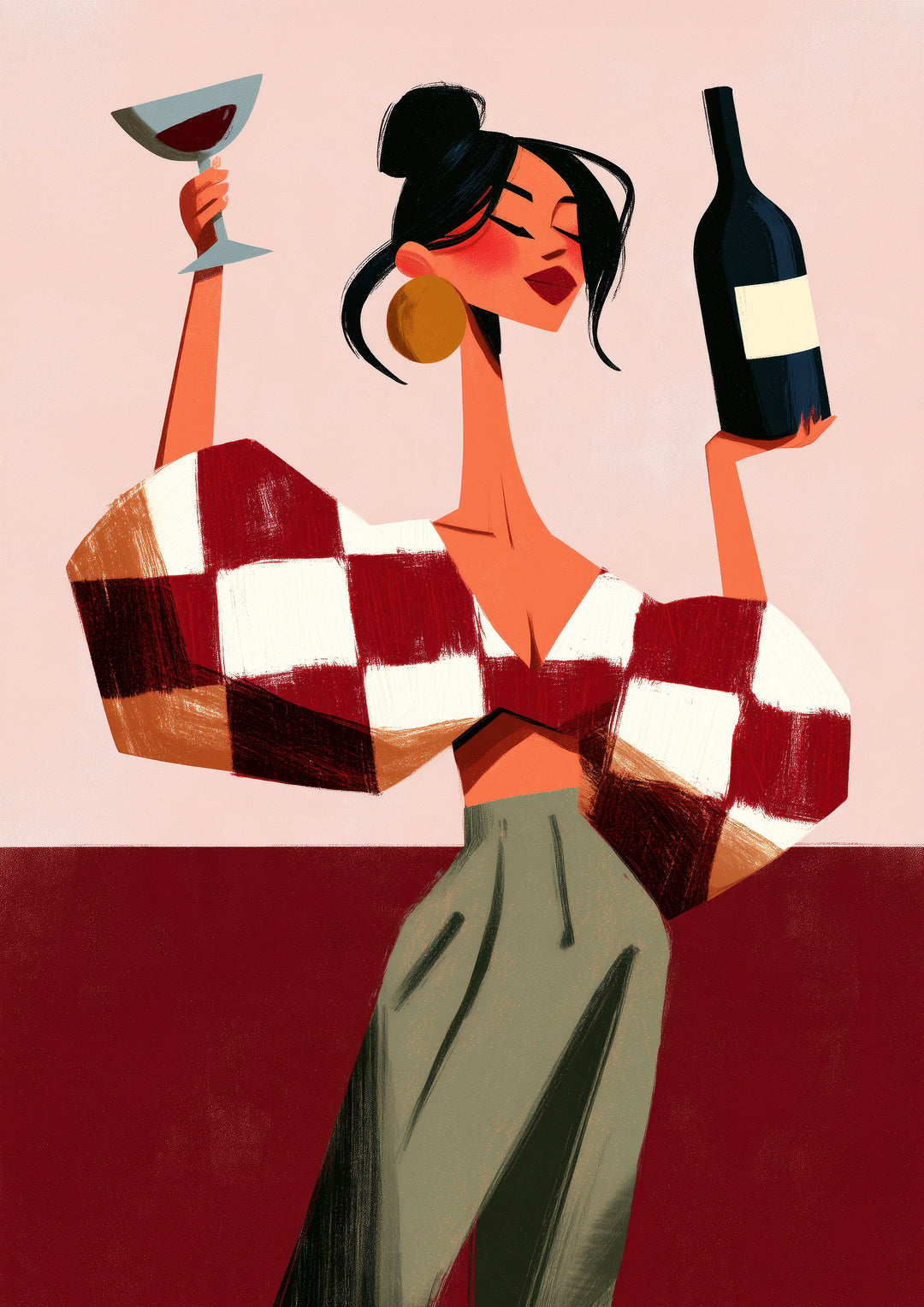 Wine Lover Art Print