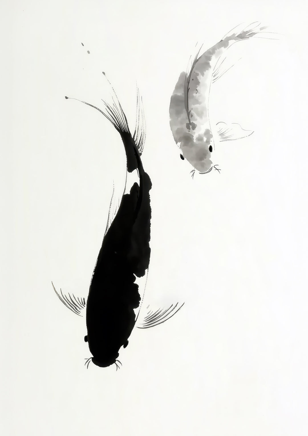 Koi Fish Art Prints Set of 2