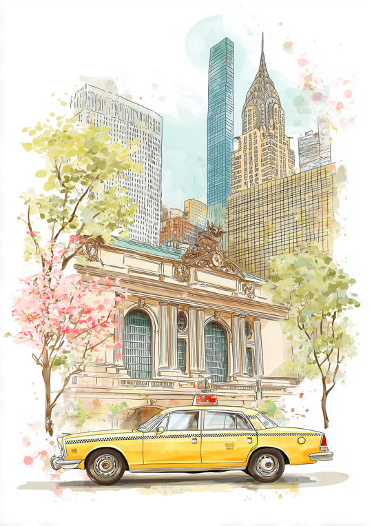 City travel wall art prints set of 3