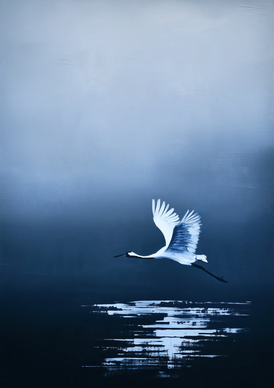 Blue Crane Wall Art Prints