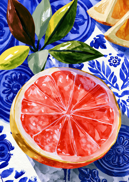 Citrus Wall Art Prints Set of 2