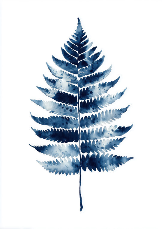 Blue Botanical Wall Art Prints Set of 3