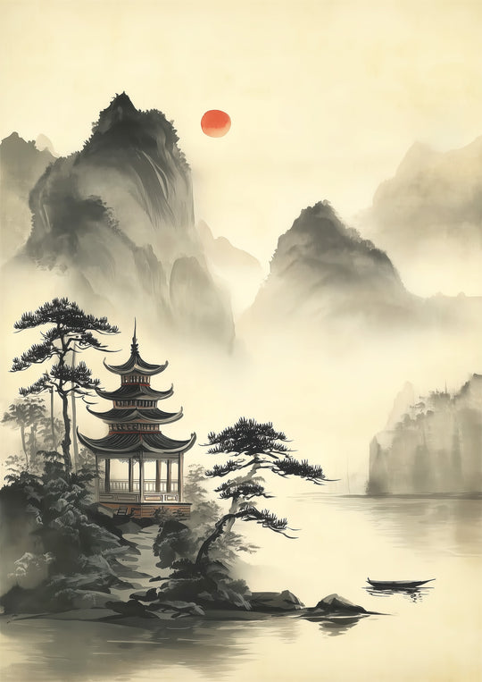 Japanese Pagoda Art Print