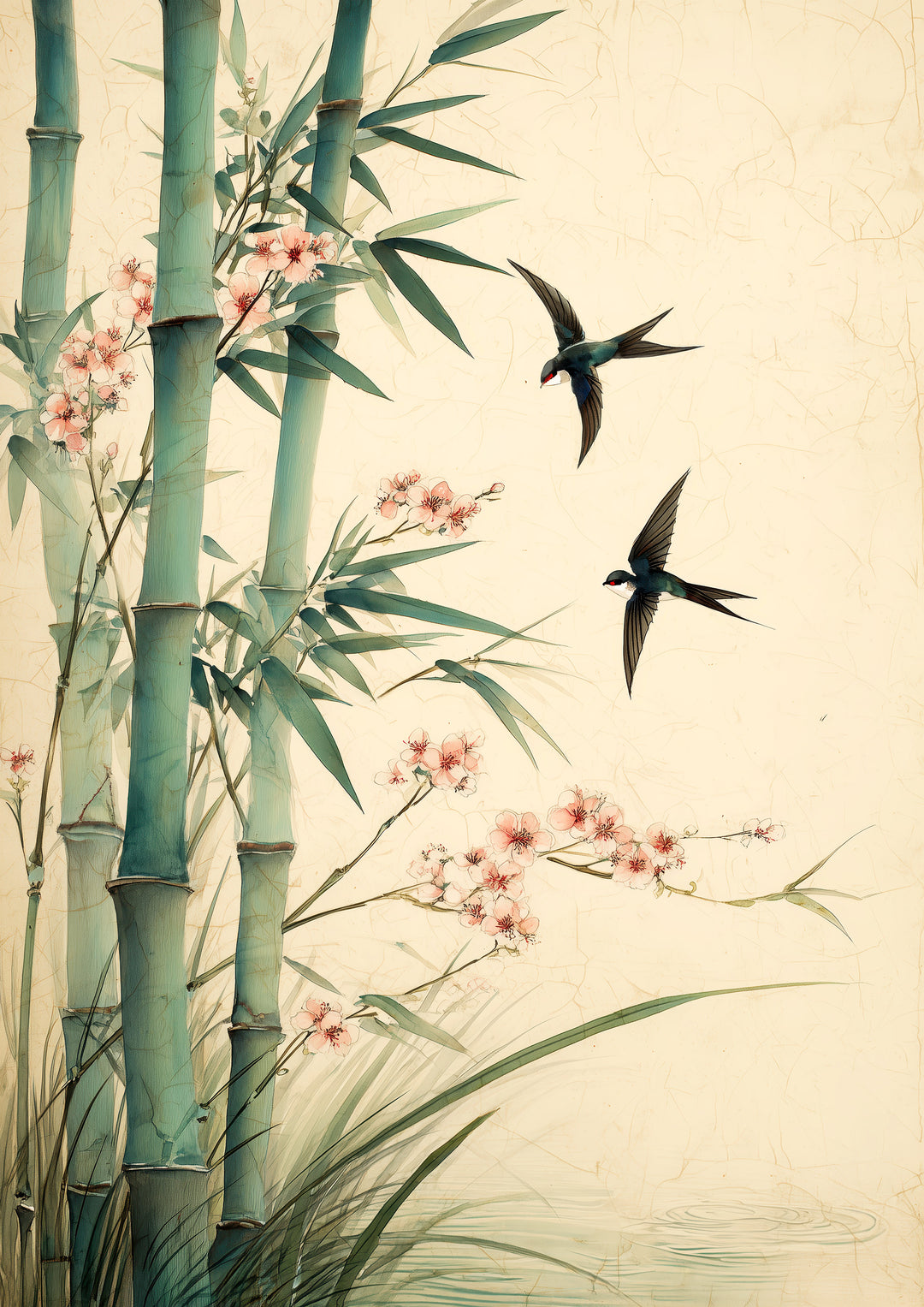 Bamboo Bird Art Print