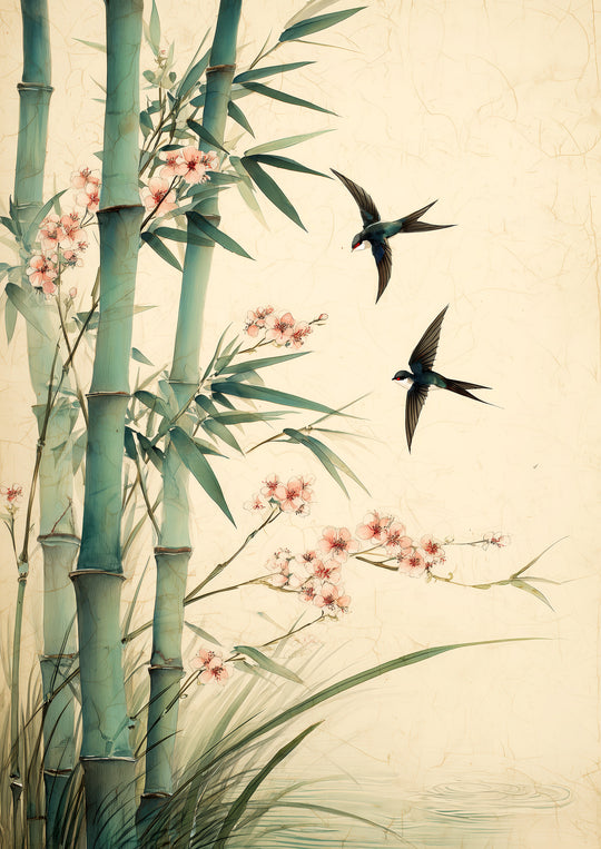 Bamboo Bird Art Print