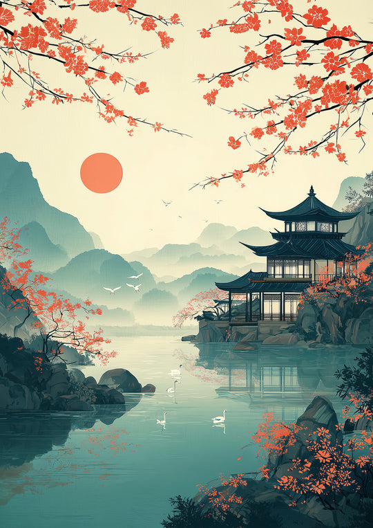 Japanese Landscape Art Print