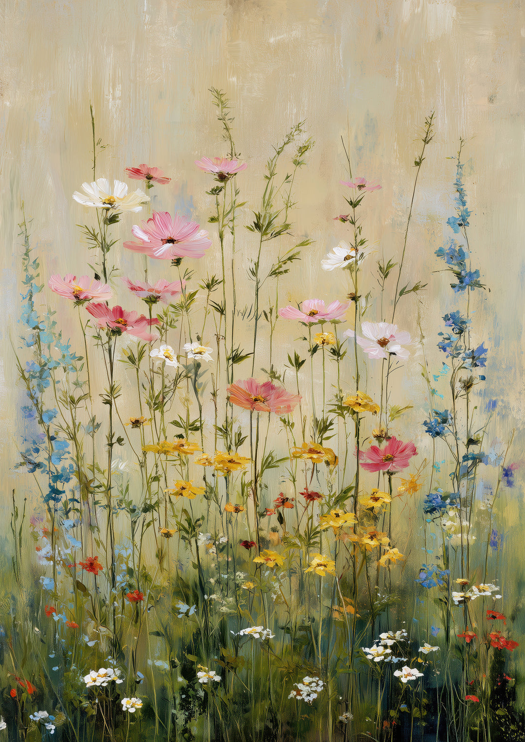 Wildflower meadow wall art prints