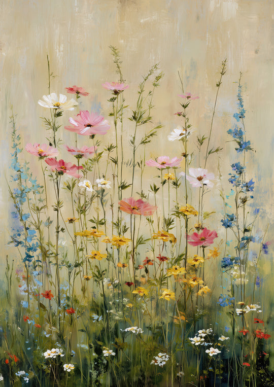 Wildflower meadow wall art prints
