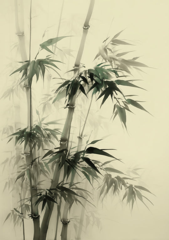 Bamboo Wall Art Prints Set of 2
