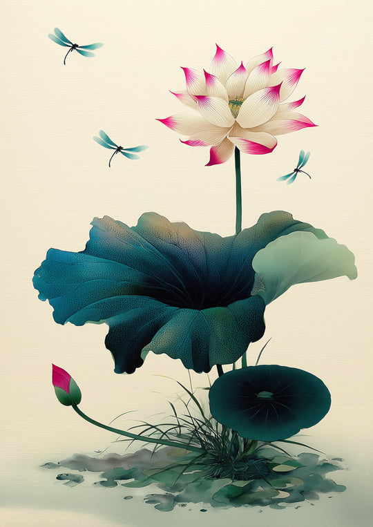Lotus Flower Wall Art Print