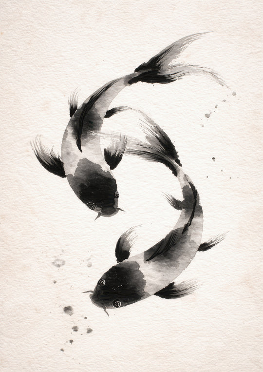 Koi Fish Wall Art Print