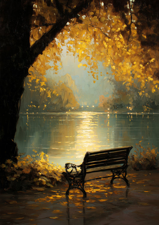 Autumn Lake Art Print