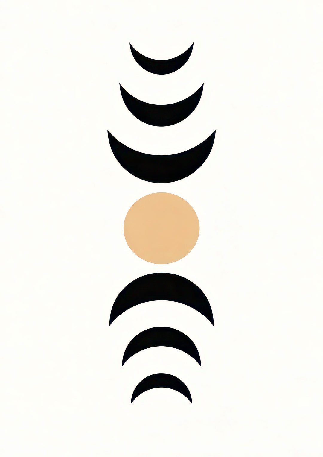 Black Beige Abstract Wall Art Prints