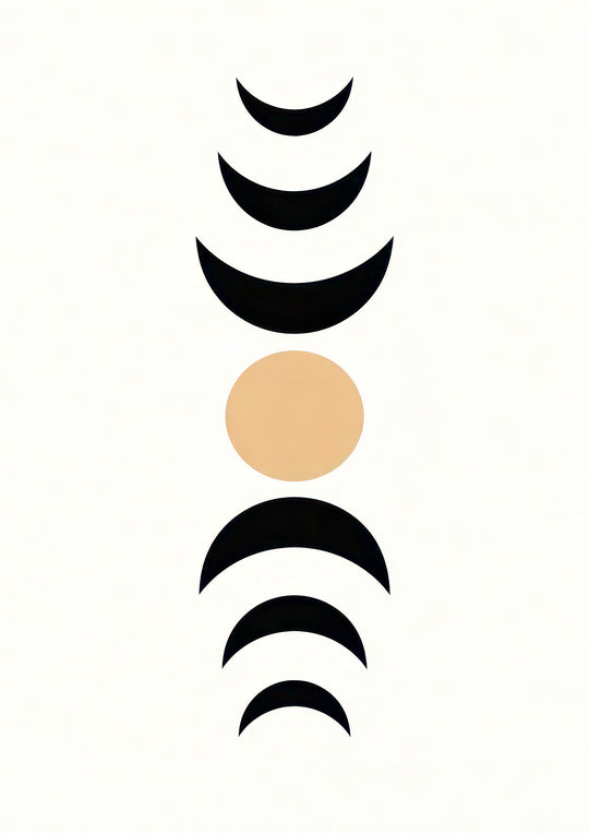 Black Beige Abstract Wall Art Prints