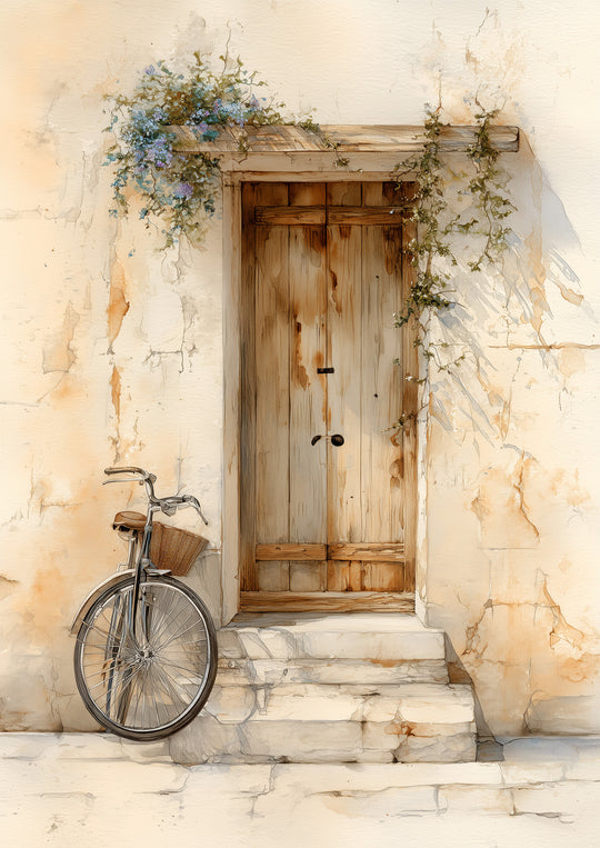 Mediterranean door wall art prints