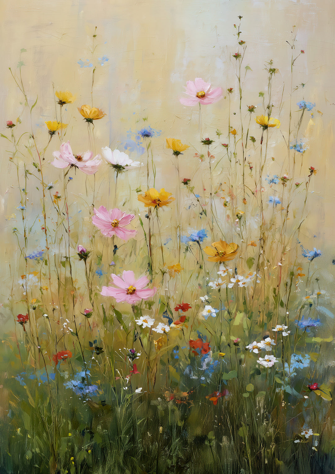 Wildflower meadow wall art prints
