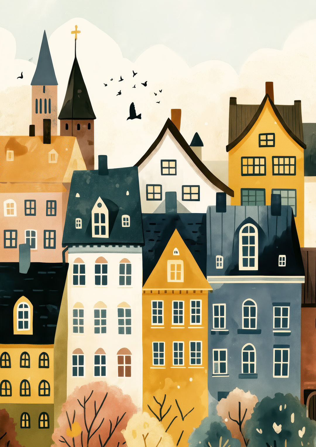 European Cityscape Wall Art Prints