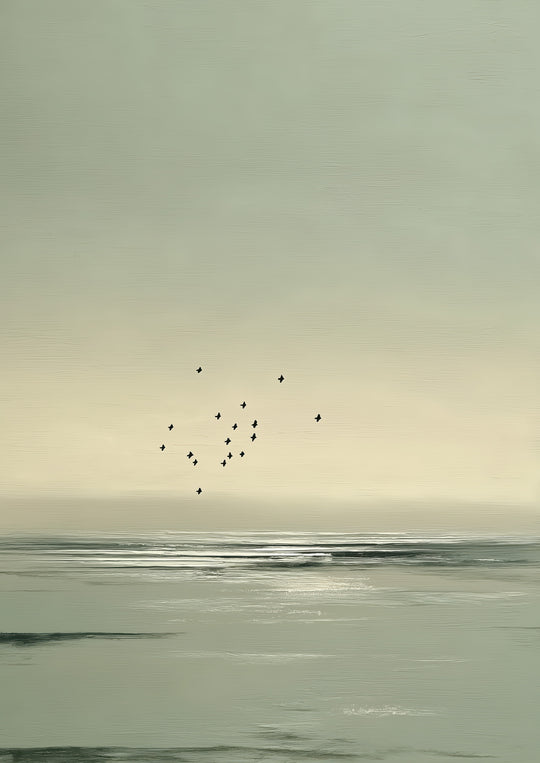 Minimalist Seascape Wall Art Prints Set of 2