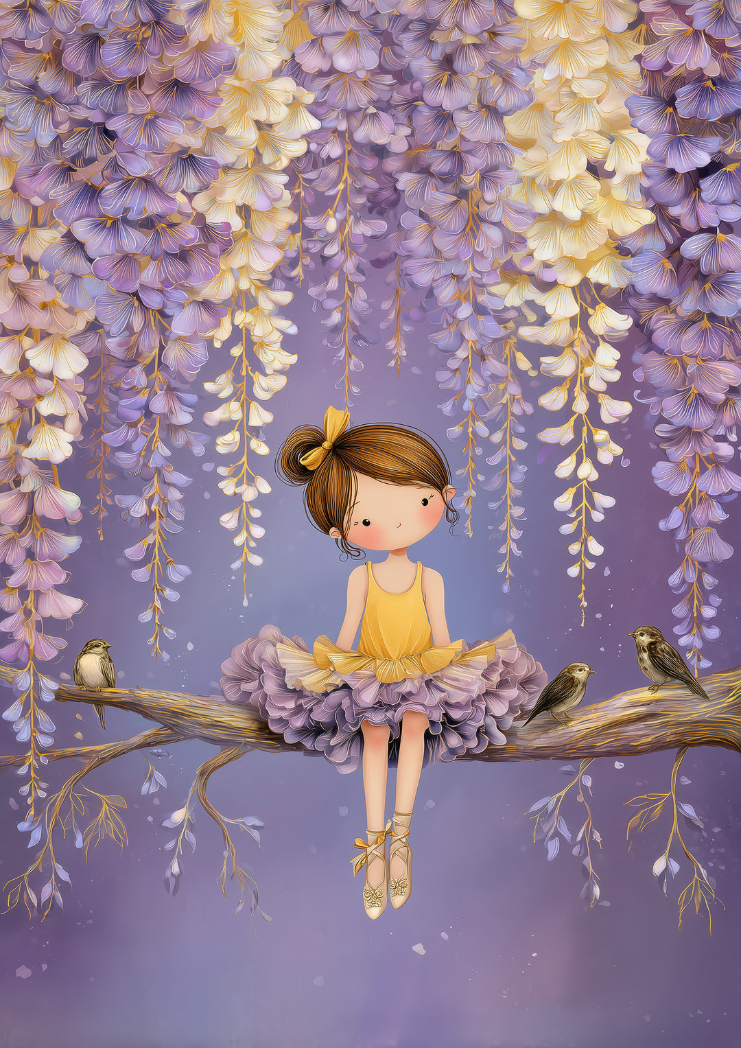 Ballerina Girl Wall Art Print