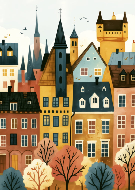 European Cityscape Wall Art Prints