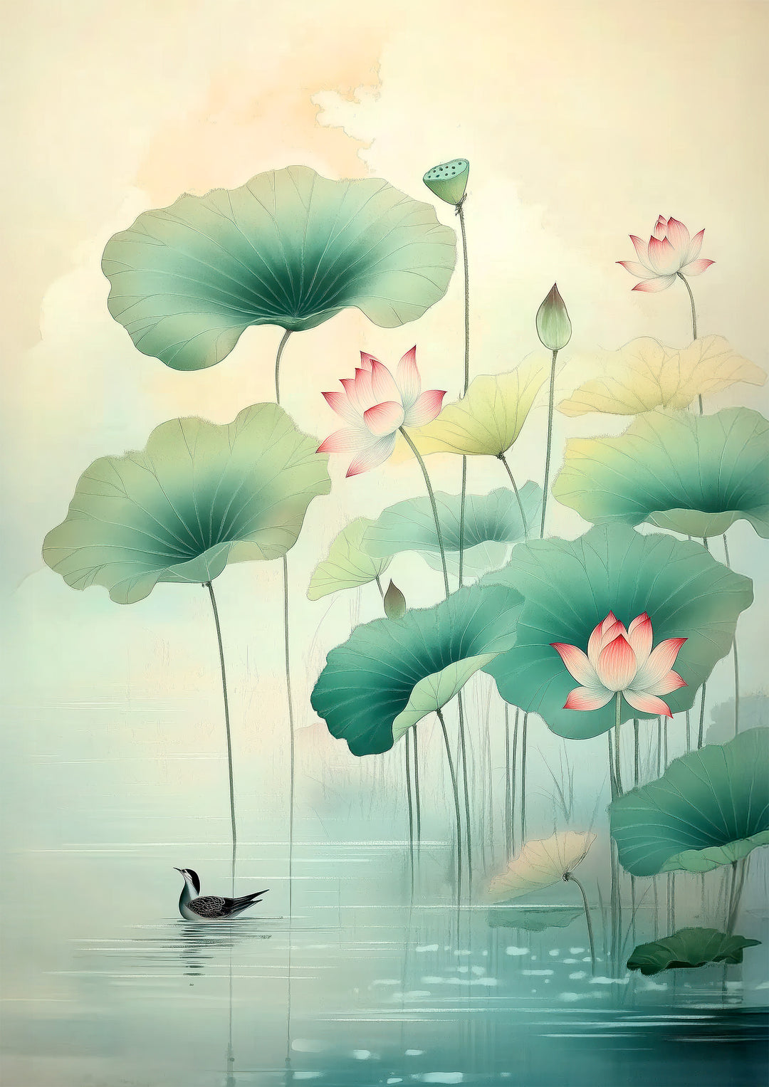 Lotus Flower Wall Art