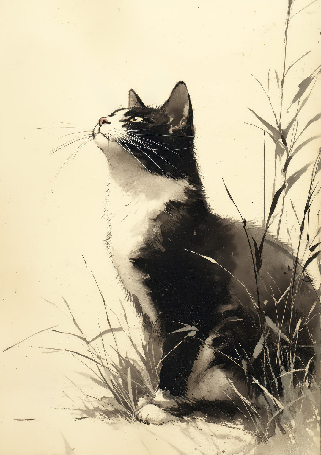 Black Cat Art Print