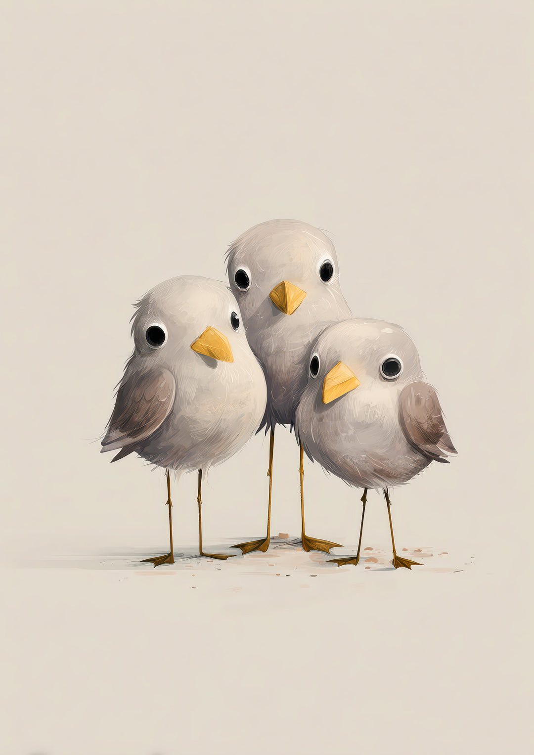 Cute Bird Wall Art Print