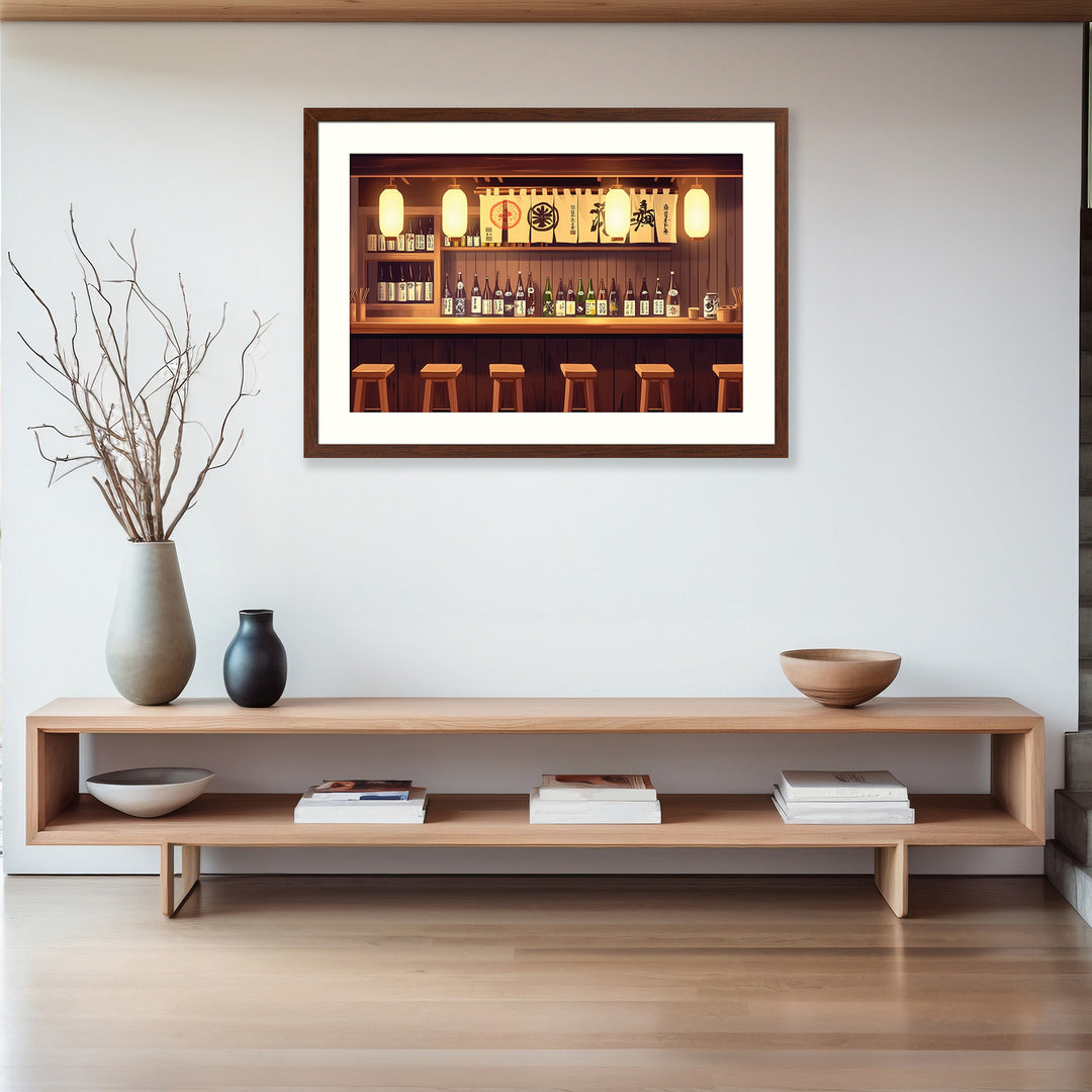 Japanese Sake Bar Wall Art Print