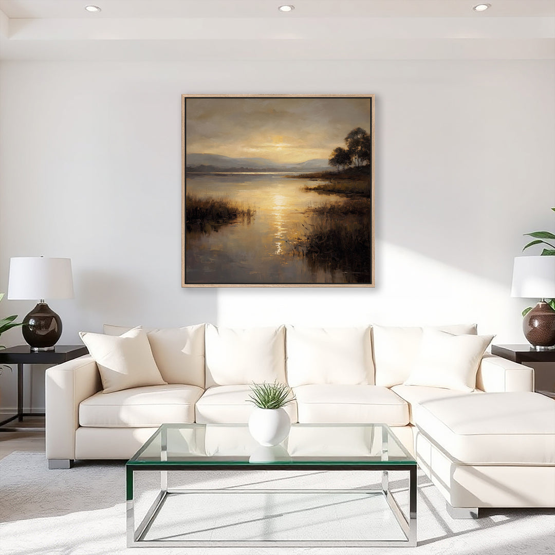 Sunset Lake Scene