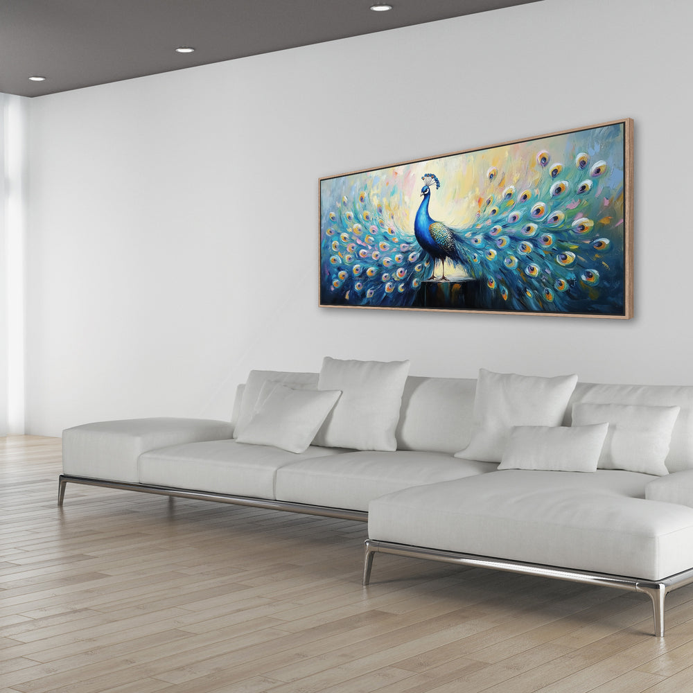 Blue and Teal Peacock