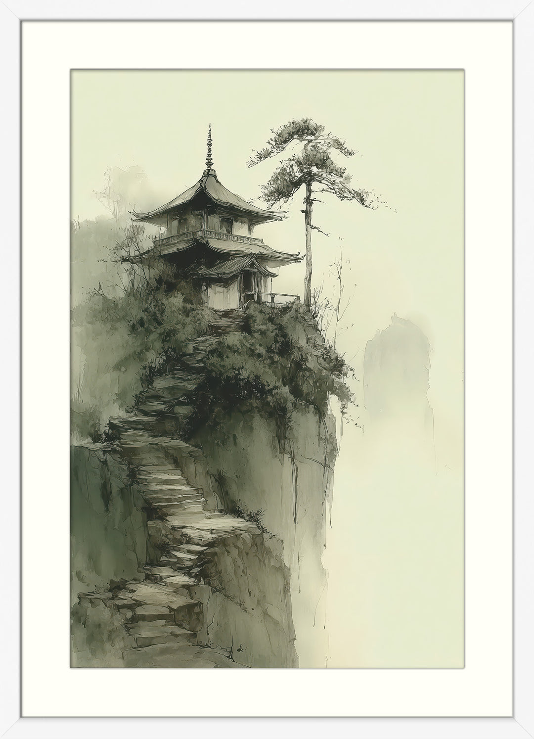 Japanese Temple Wall Art Print