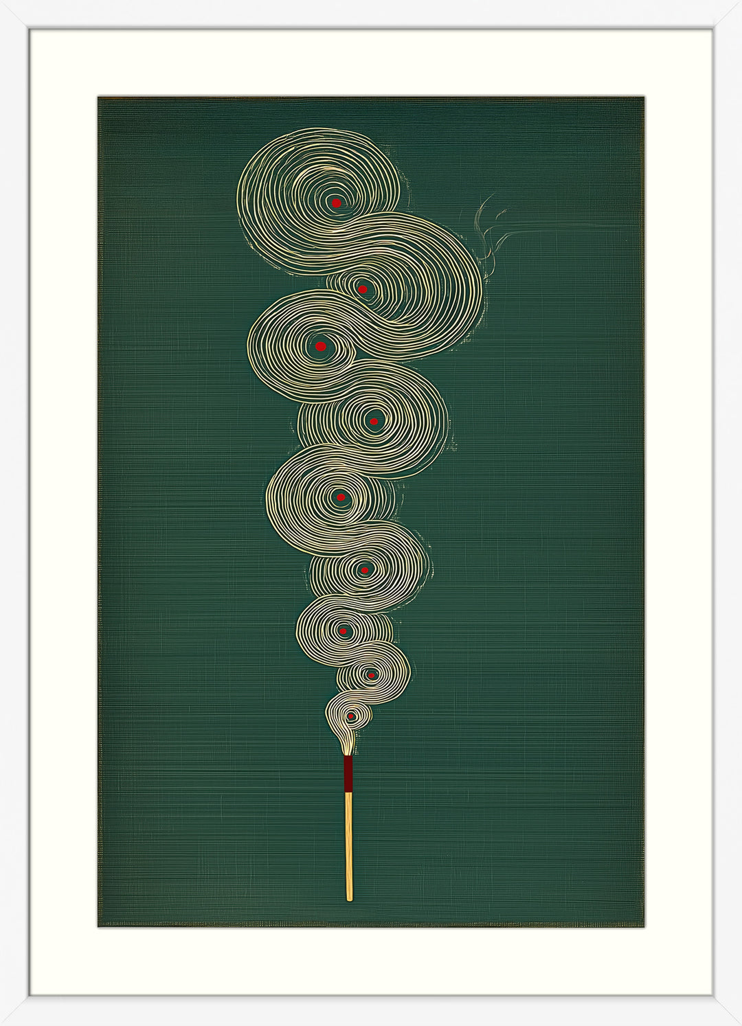 Abstract Incense Wall Art Print