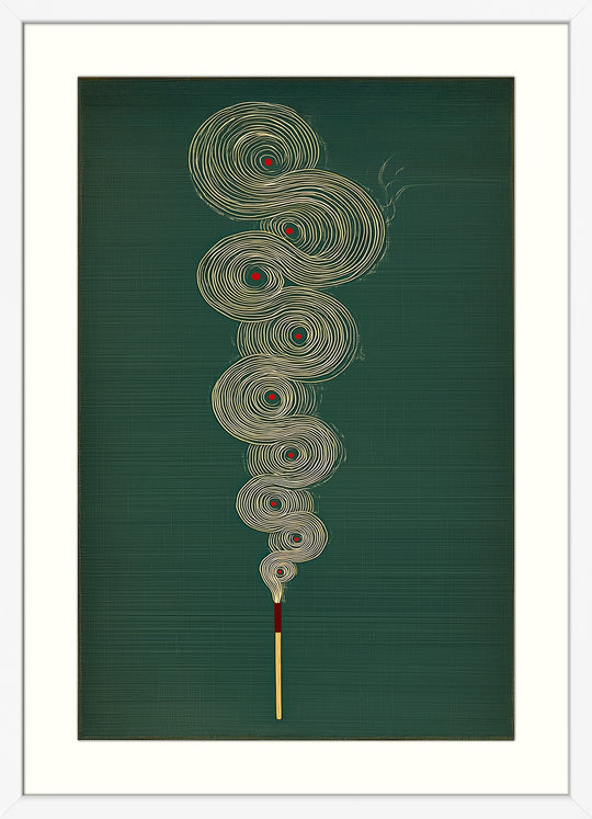 Abstract Incense Wall Art Print