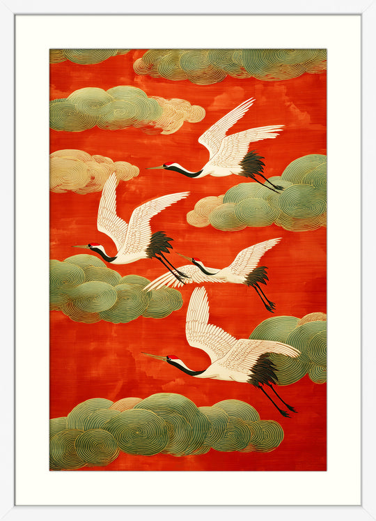 Japanese Crane Art Print