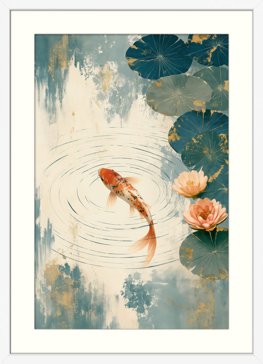 Orange Carp Wall Art
