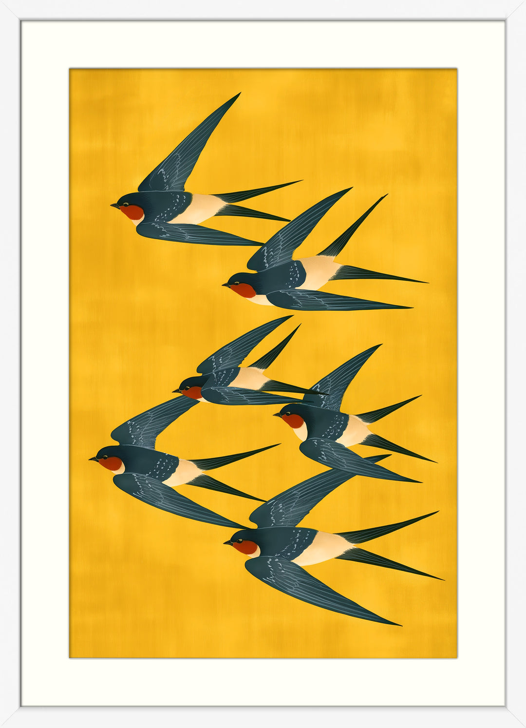 Retro Flying Birds