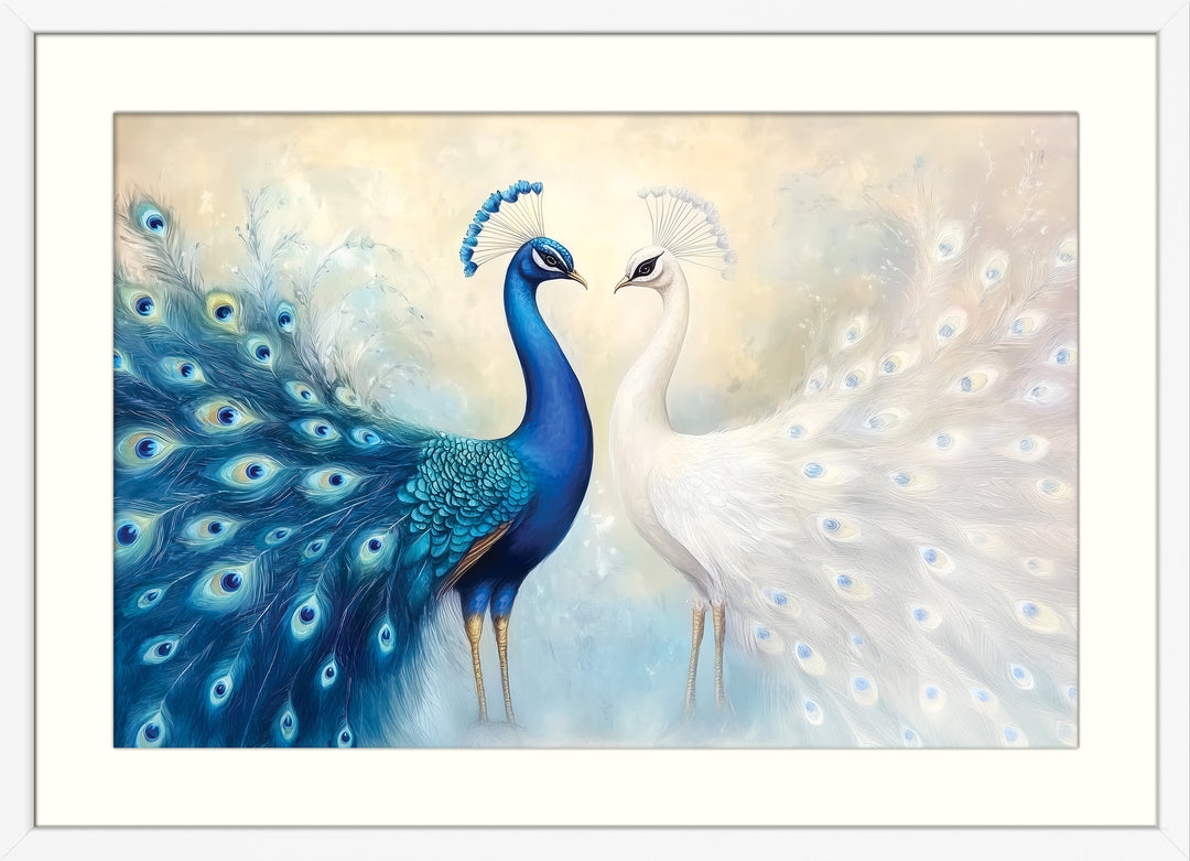 Peacock Pair Wall Art Print