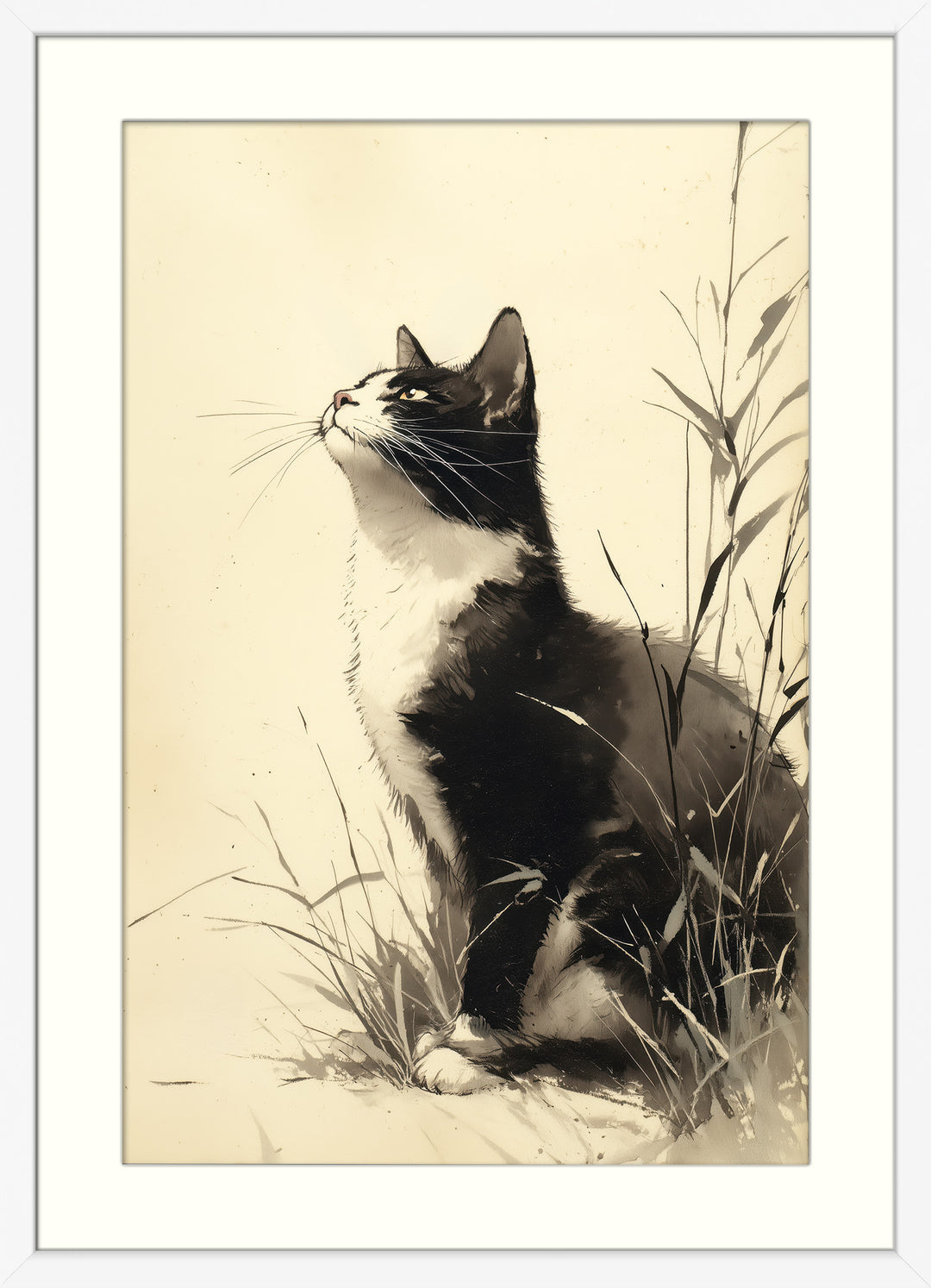 Black Cat Art Print