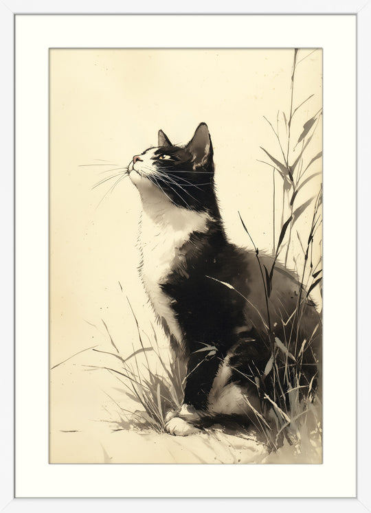 Black Cat Art Print