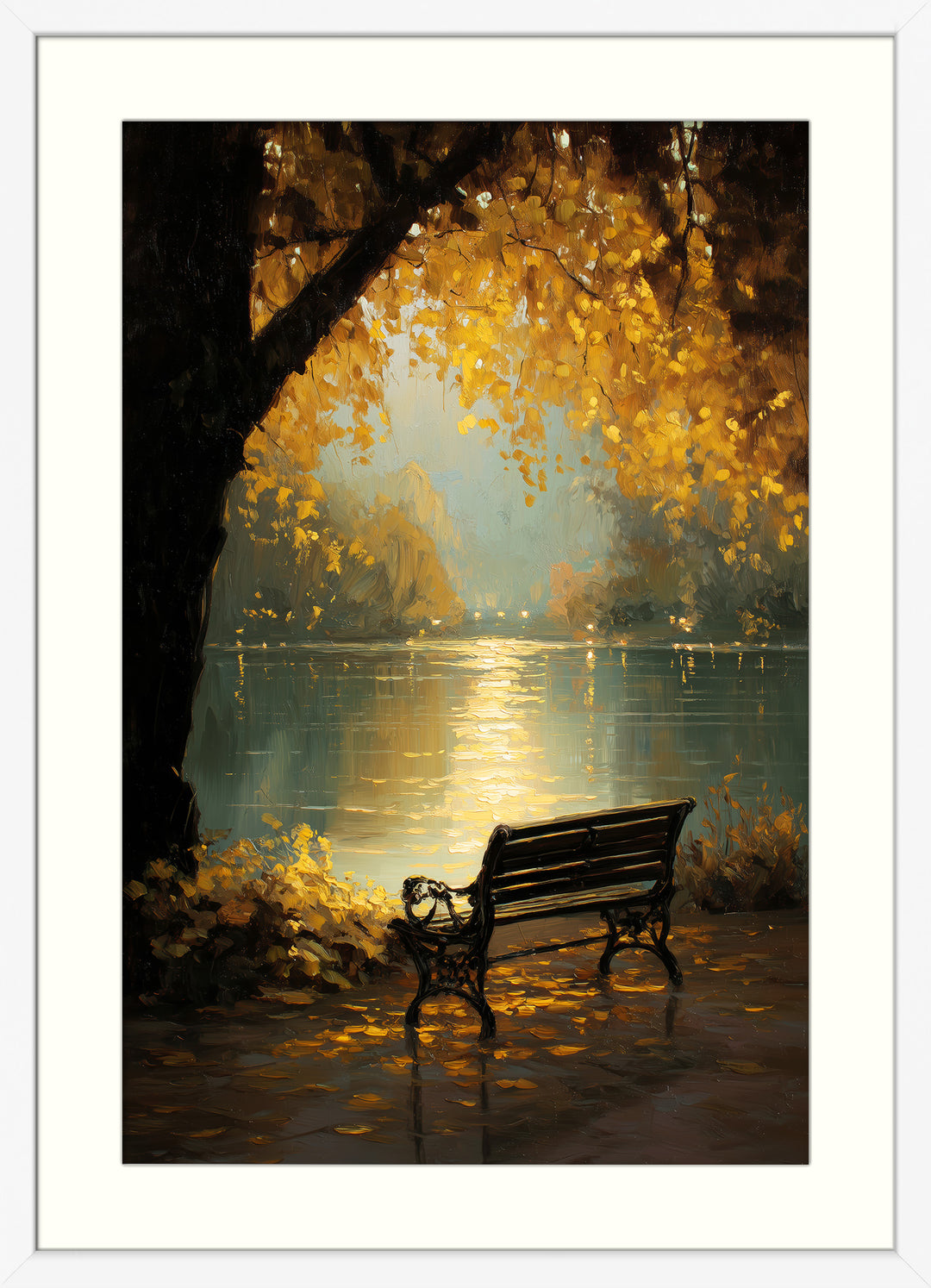 Autumn Lake Art Print